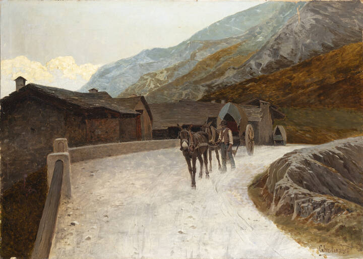UGO GHEDUZZI - 'Paesaggio montano'