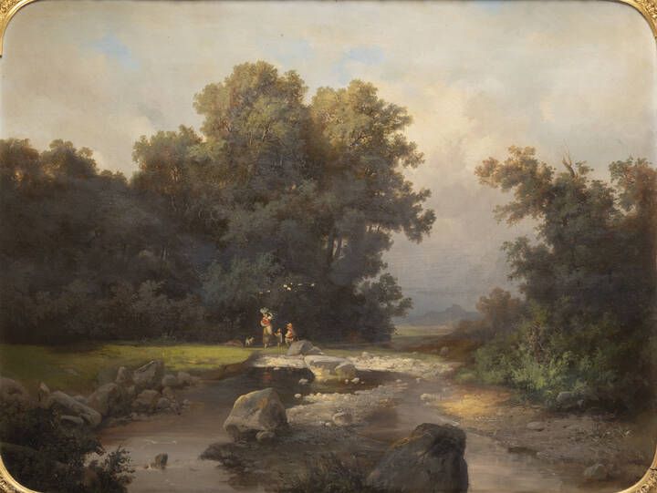 SCIPIONE CARIGNANI - 'Paesaggio' 1854