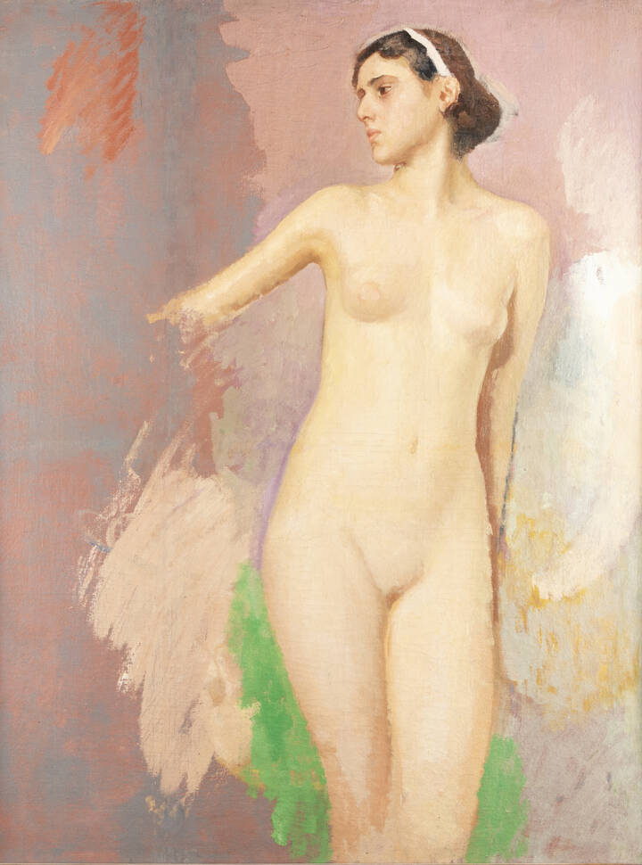 CESARE FERRO - 'Nudo femminile' o 'Nudo in piedi'