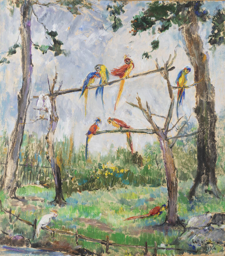 PIER ANTONIO GARIAZZO - 'Uccelli', 1956