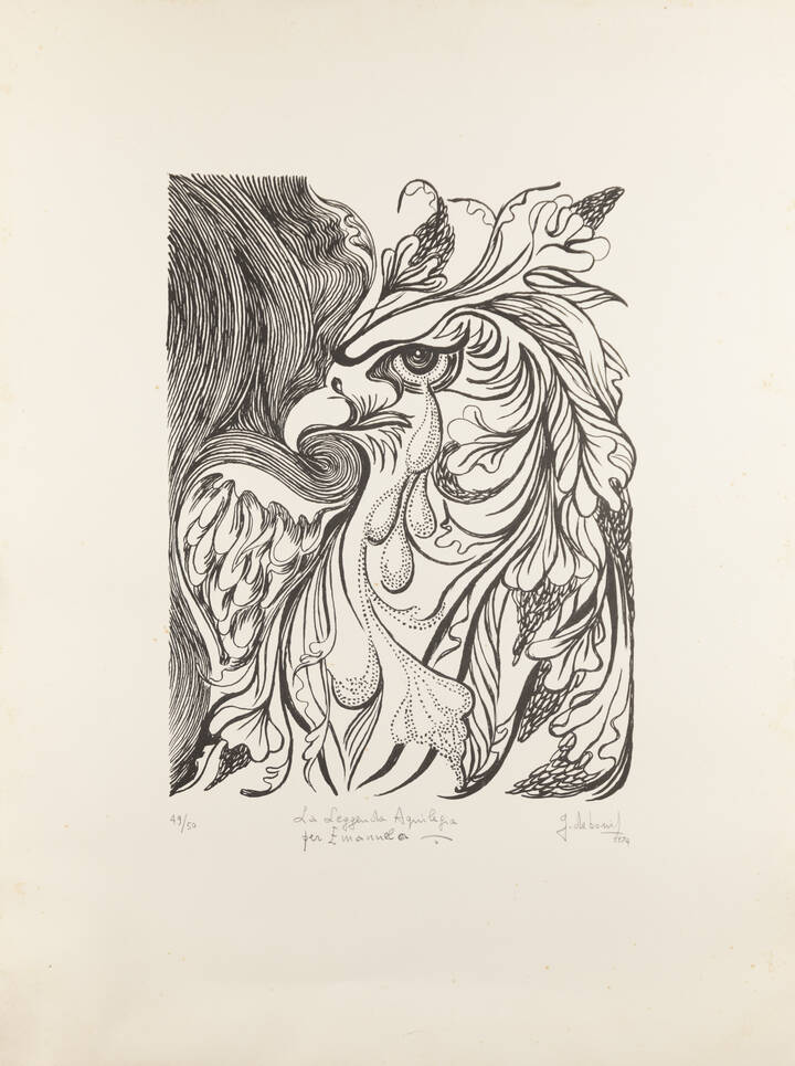 GUIDO DE BONIS - 'La leggenda aquilegia per Emanuela', 1974