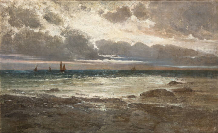 GIACINTO CORSI DI BOSNASCO - 'Mare burrascoso' 1902