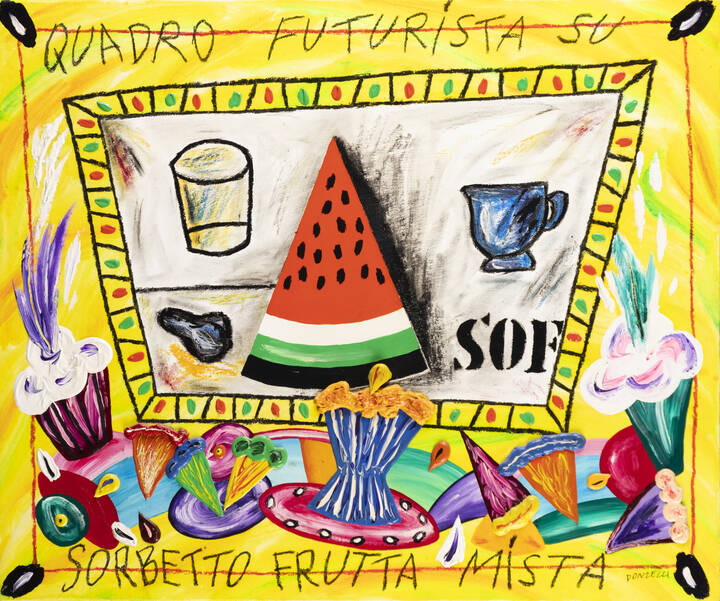 BRUNO DONZELLI - 'Quadro futurista su sorbetto frutta mista'