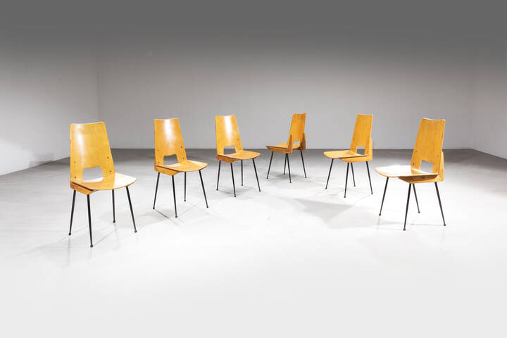 CARLO RATTI - Sei sedie 