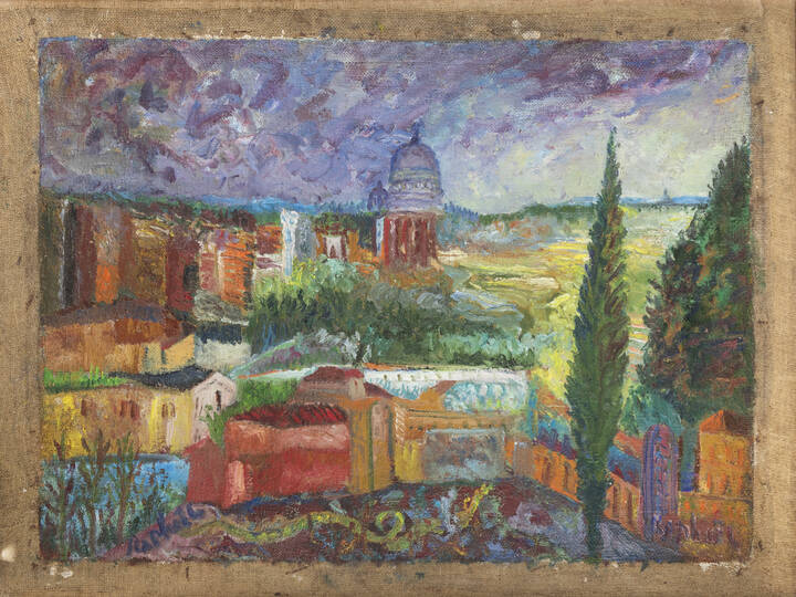 ANTONIETTA RAPHAEL MAFAI - 'San Pietro sotto la pioggia' Roma 02-1958