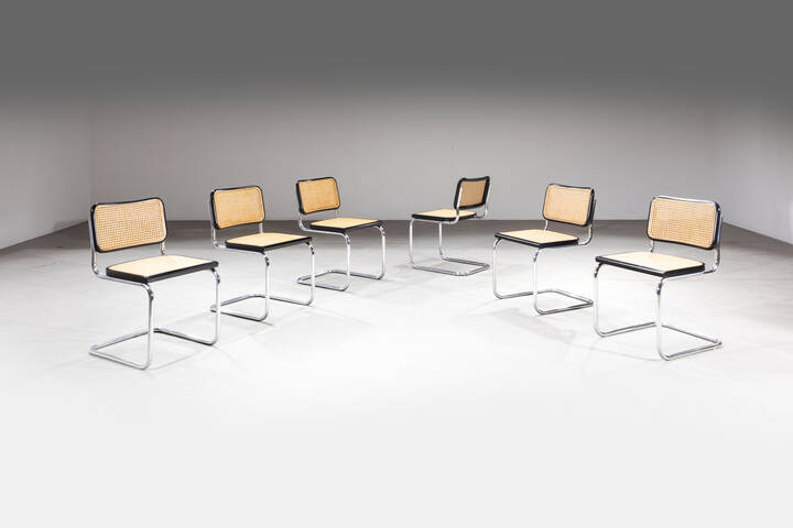 MARCEL BREUER - Sei sedie mod. B32 (Cesca)