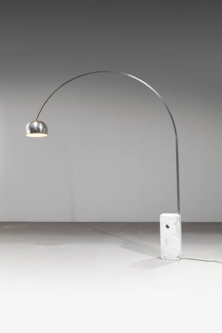 ACHILLE E PIER GIACOMO CASTIGLIONI - Lampada da terra mod. Arco