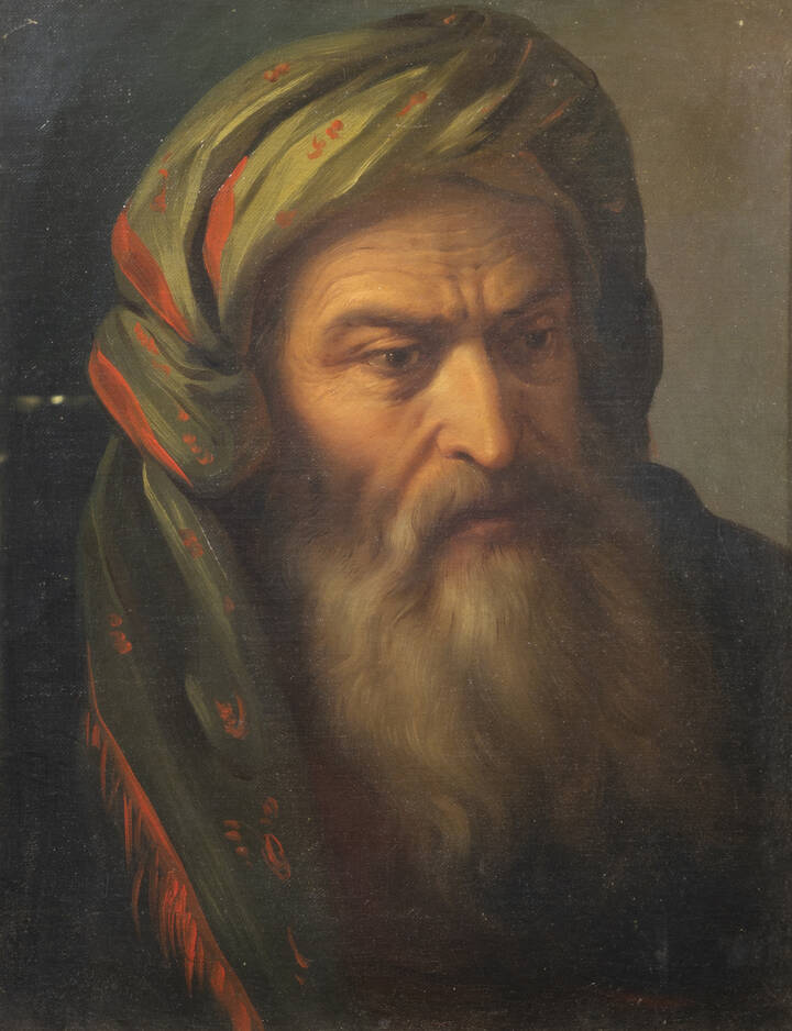 PITTORE DELL'OTTOCENTO - 'Ritratto di uomo orientale'