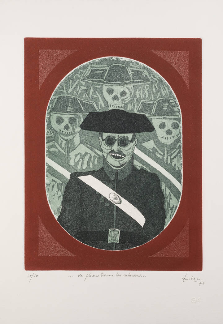 JULIAN PACHECO - '...de plomo tienen las calaveras...'. 1976