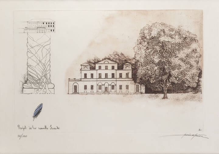 XAVIER DE MAISTRE - 'Projet de la nouvelle facade' 1982