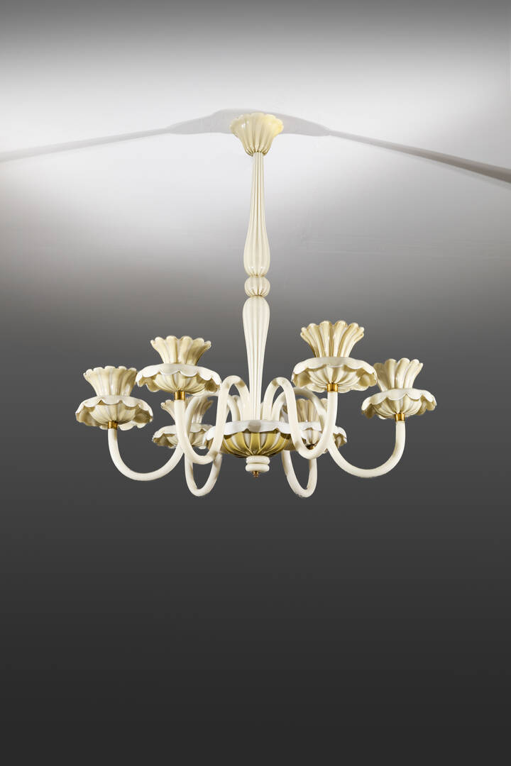 PRODUZIONE MURANESE - Lampada a sospensione a sei braccia