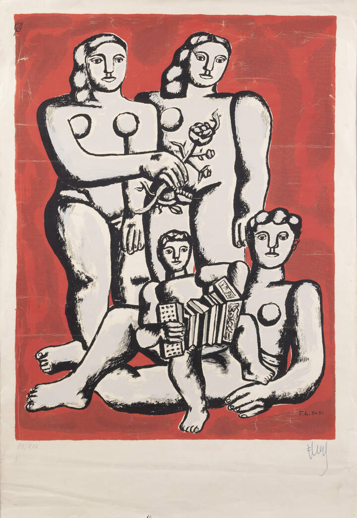 LEGER FERNAND (D'après) - 'Accordianist's Family' (1954)