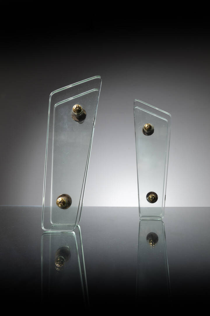 FONTANA ARTE, nello stile di - Coppia di maniglie