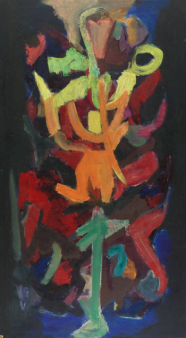 FILIPPO SCROPPO - 'Verticalismi primordiali' 1967