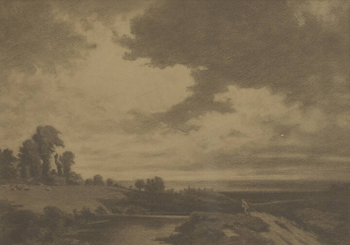 CAMILLO MERLO - 'Tramonto' Febbraio 1919