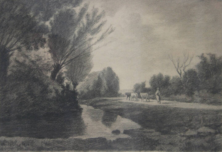 CAMILLO MERLO - 'Pascolo' aprile 1910