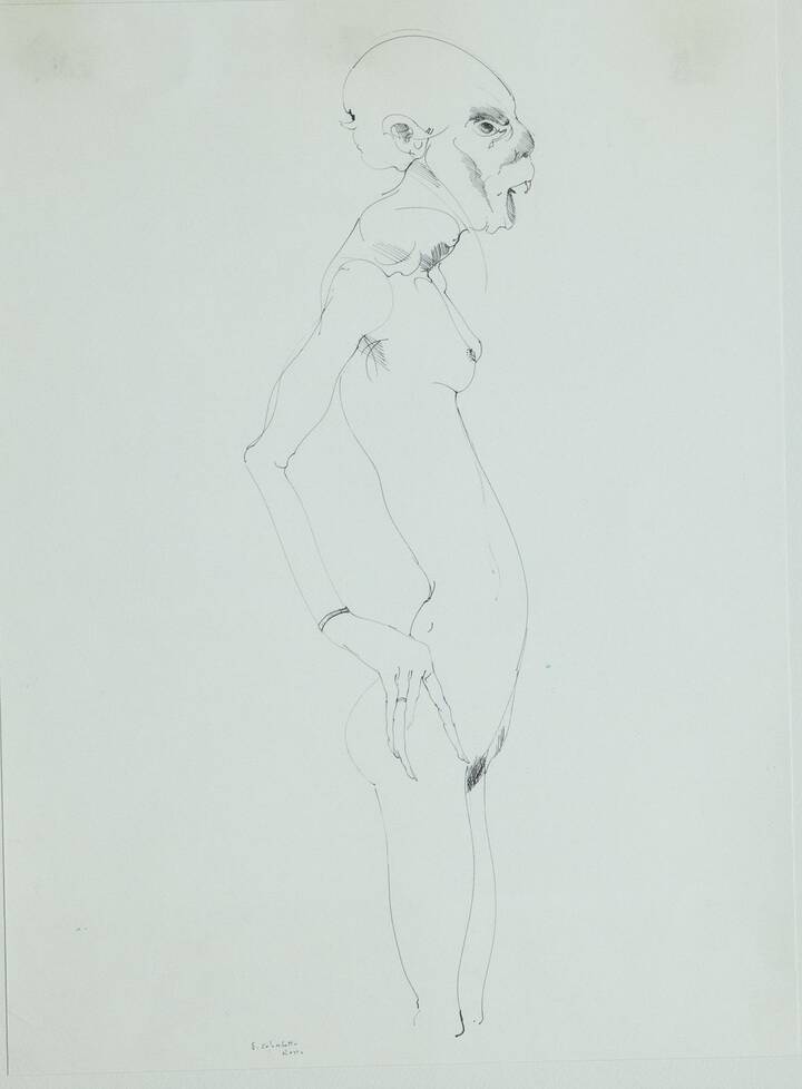 ENRICO COLOMBOTTO ROSSO - 'Figura femminile'