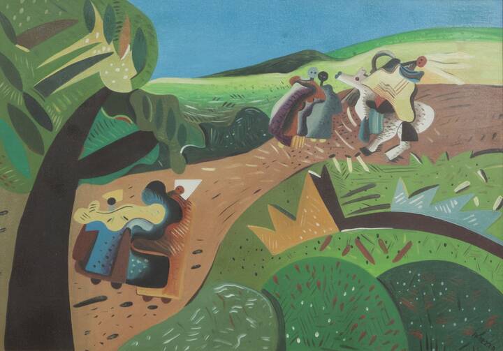 ALDO DEZZA - 'Paesaggio fantastico'