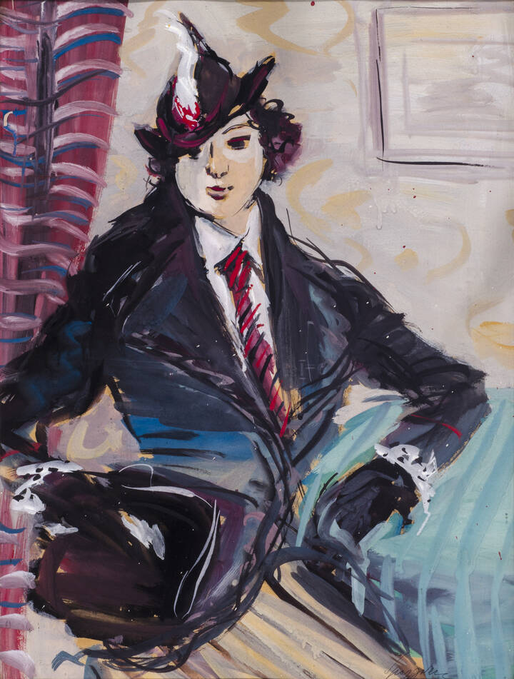 LUIGI SPAZZAPAN - 'Ritratto di donna'