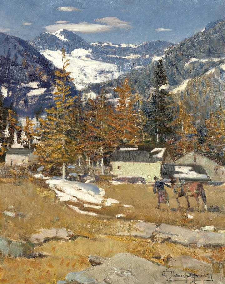 OTTORINO CAMPAGNARI - 'Autunno in Val di Gressoney'