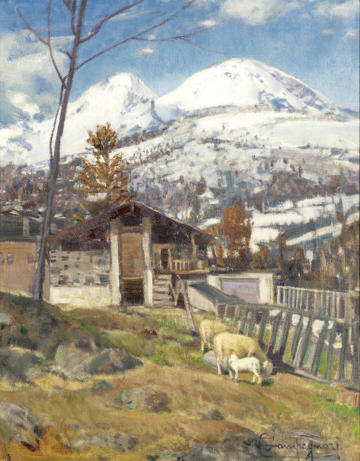 OTTORINO CAMPAGNARI - 'Ovile sui monti'