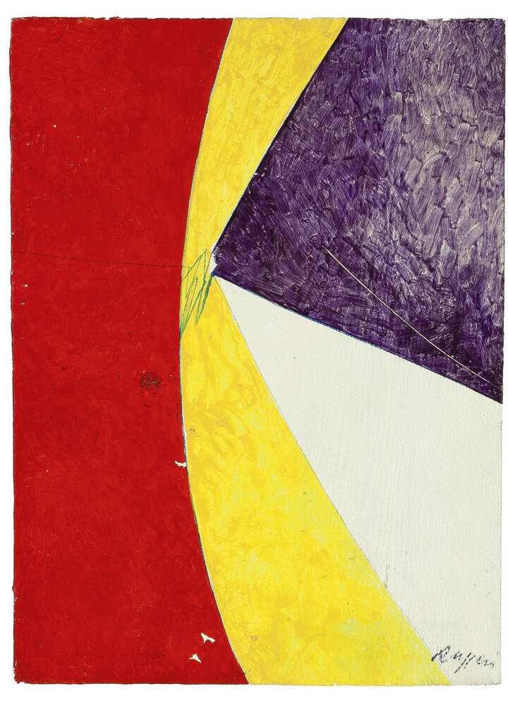 PIERO RUGGERI - 'Figura nel paesaggio' 1974