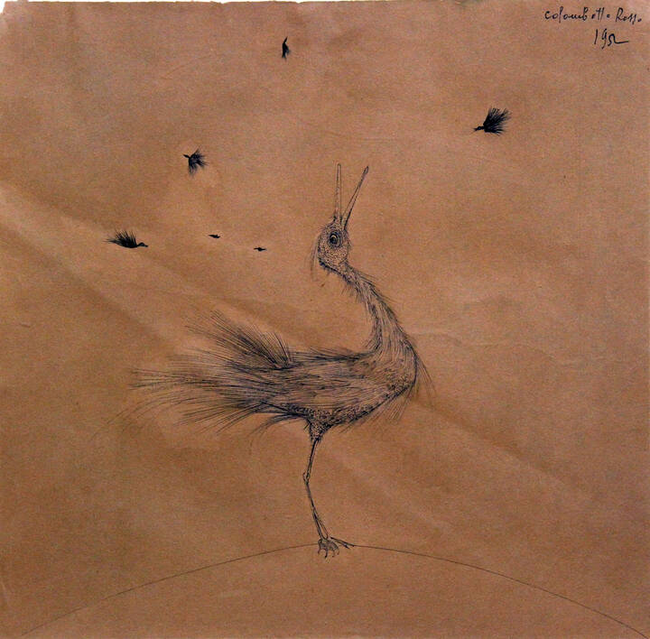 ENRICO COLOMBOTTO ROSSO - 'Struzzo' 1952