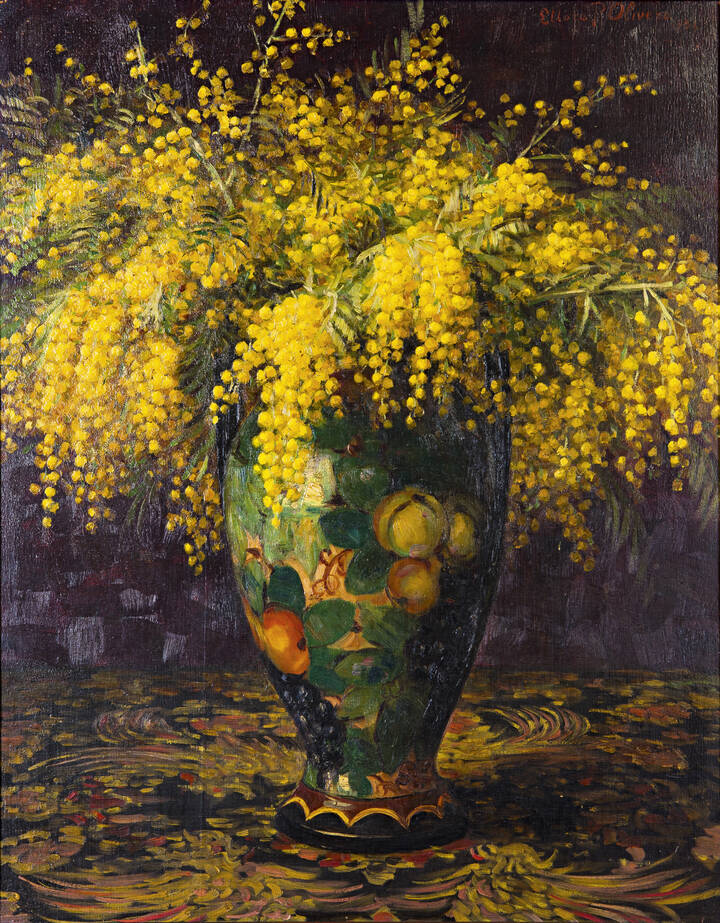 ETTORE OLIVERO PISTOLETTO - 'Mimose' 1934