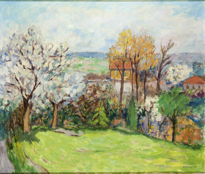 FEDERICO CHIARA - 'Paesaggio collinare' anni '60