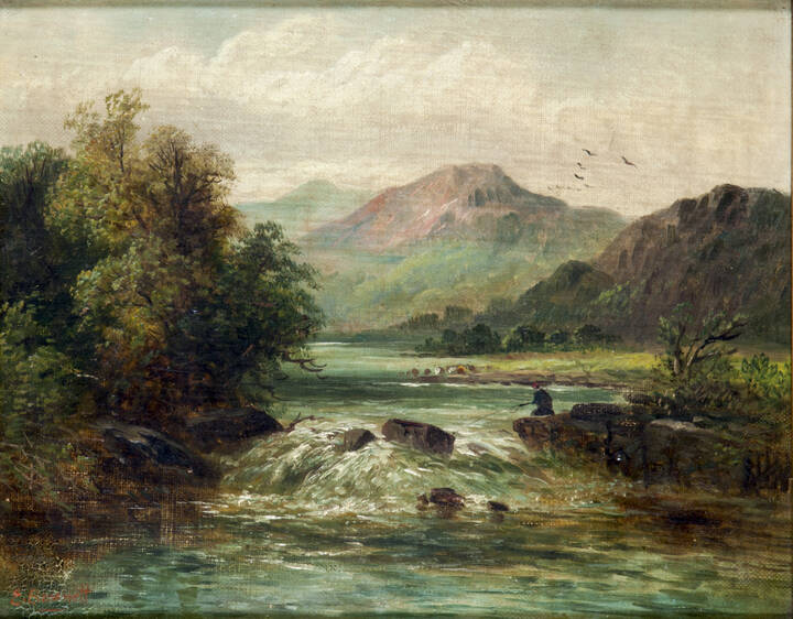 BENNET E. - 'Paesaggio lacustre'