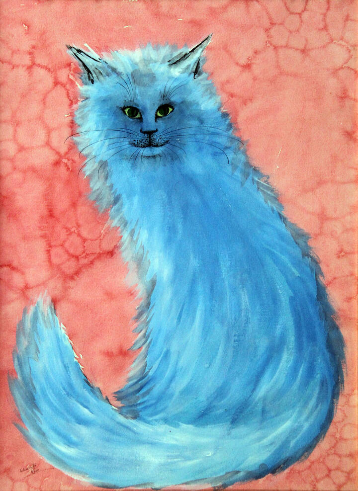ENRICO COLOMBOTTO ROSSO - 'Gatto azzurro'