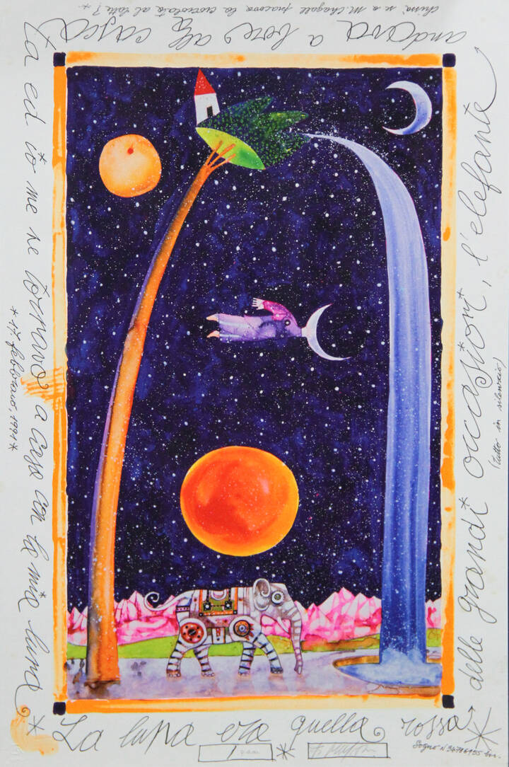 ANTONIO MUSANTE - 'La luna era quella rossa delle grandi occasioni, e l'elefante andava a bere alla cascata ed io me ne tornavo a casa con la mia luna' 17 febbraio 1991