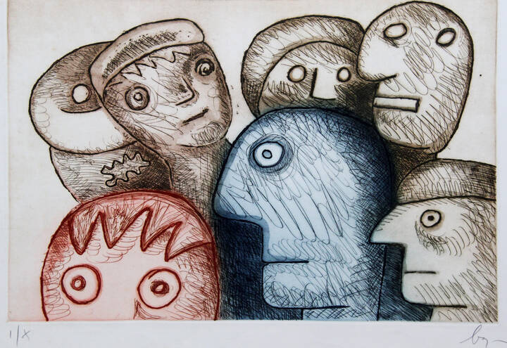 ENRICO BAJ - 'Personaggi'