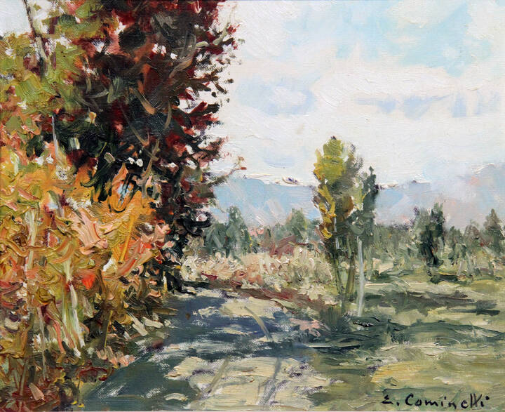 ERNESTO COMINETTI - 'Paesaggio canavesano' 1982