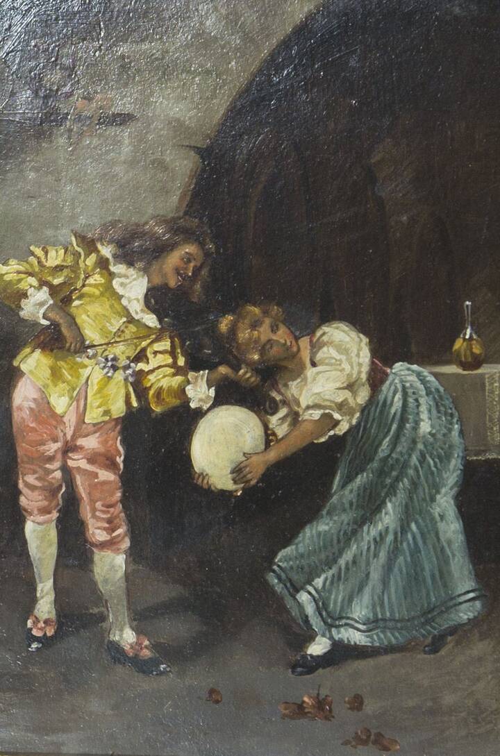 PITTORE ANONIMO DEL XIX SECOLO - 'Suonatori'