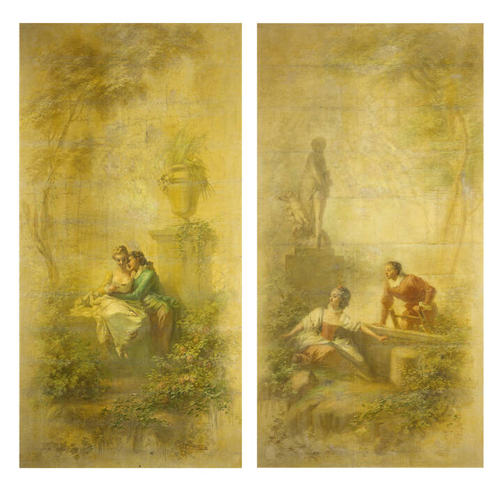 PITTORE DELL'OTTOCENTO - 'Scene galanti'