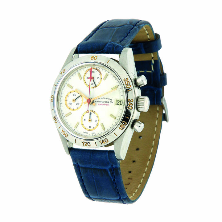 EBERHARD - Orologio cronografo a tre contatori, modello 'Champion', anni '90