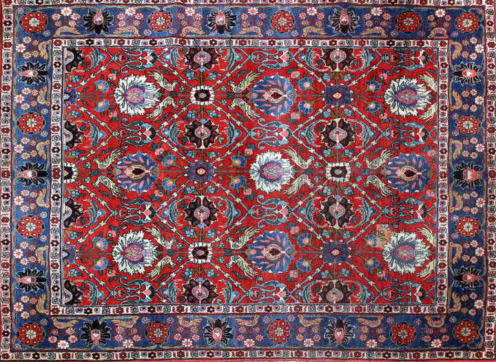 TAPPETO - Tappeto persiano Veranim, anni '940, di finissima lavorazione