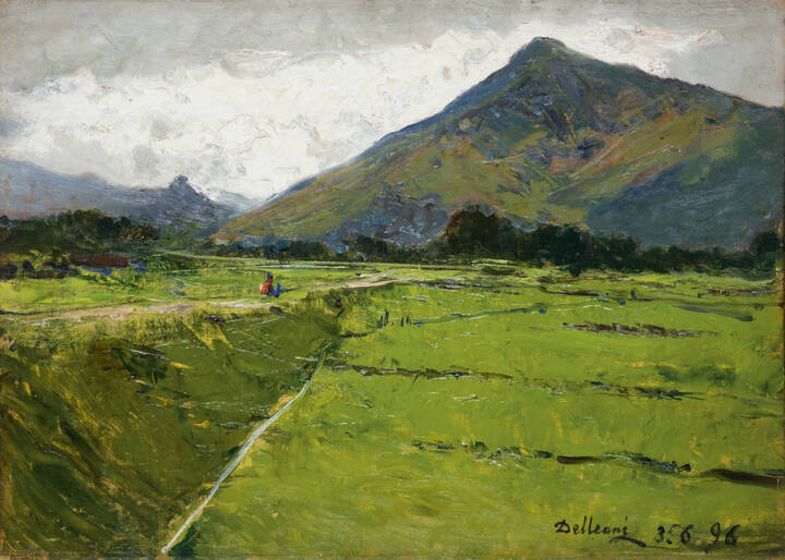 LORENZO DELLEANI - 'Paesaggio' 3/6/1896