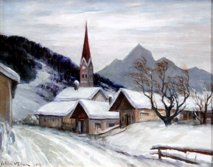 FELICE VELLAN - 'Seefeld - Tirolo' 1952