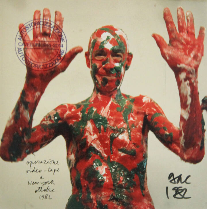 GUGLIELMO ACHILLE CAVELLINI - 'Operazione video-tape a New York' 1982