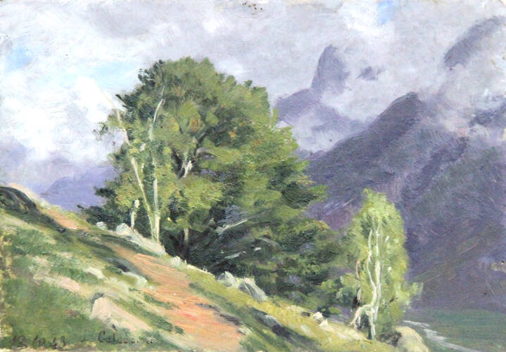 LUIGI CALDERINI - 'Paesaggio' 12/10/1949