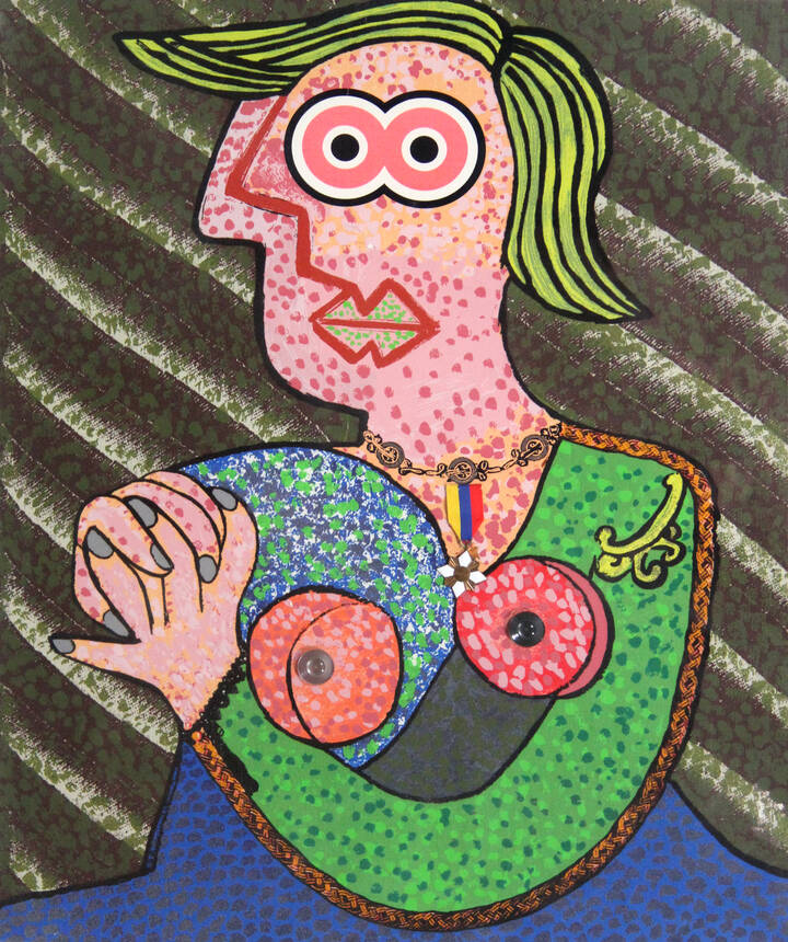 ENRICO BAJ - 'Matilde di Canossa' 