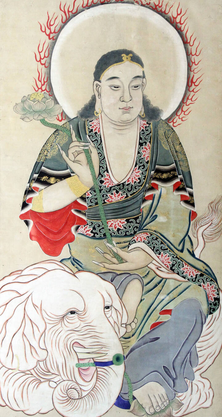 DIPINTO ORIENTALE - 'Budda' Cina, fine XIX secolo