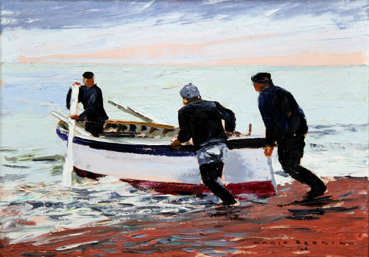 MARIO BERRINO - 'Pescatori' 1966