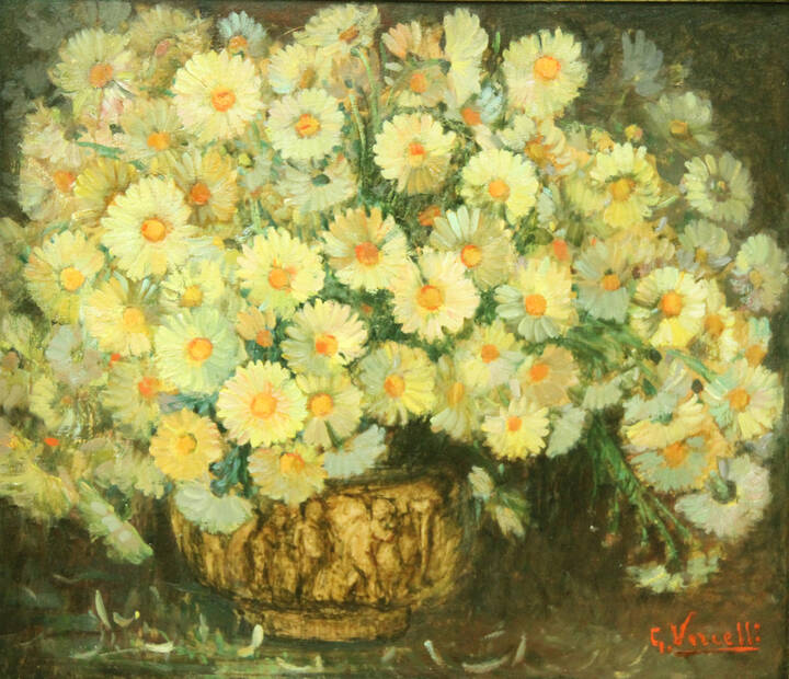 GIULIO ROMANO VERCELLI - 'Margherite' 1910 circa