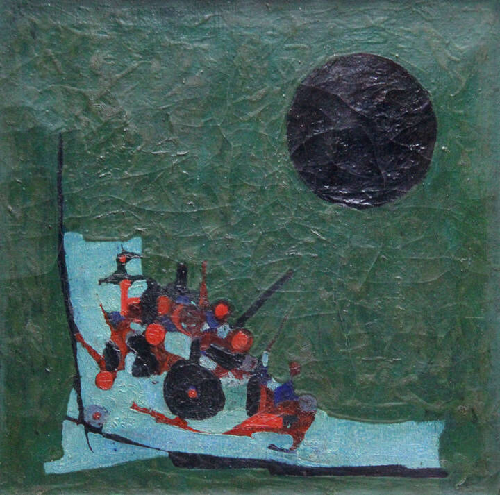 FRANCESCO CASORATI - 'Luna nera' anni '960