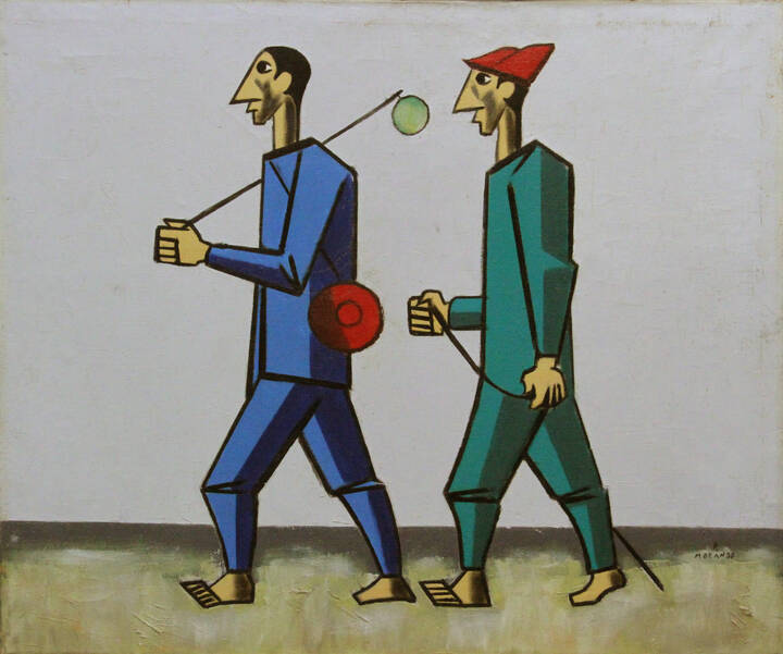 PIETRO MORANDO - 'Viandanti' anni '960