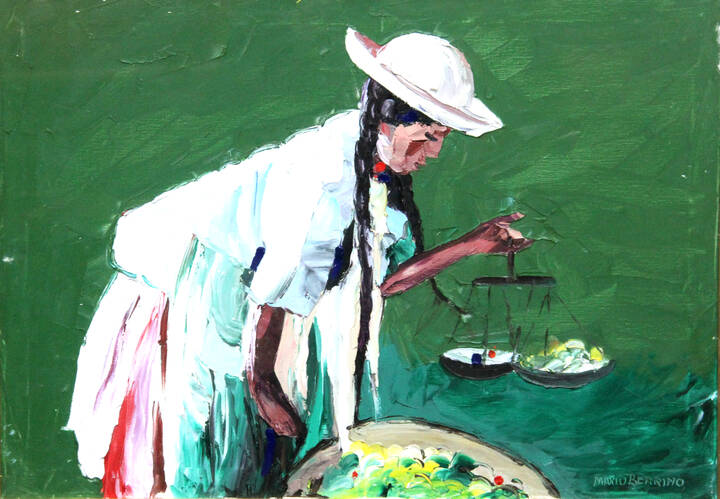 MARIO BERRINO - 'Venditrice di spezie peruviana'