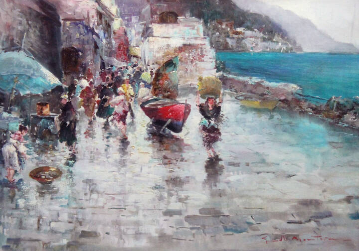 GUIDO MANTOVANI - 'Scorcio marinaro'